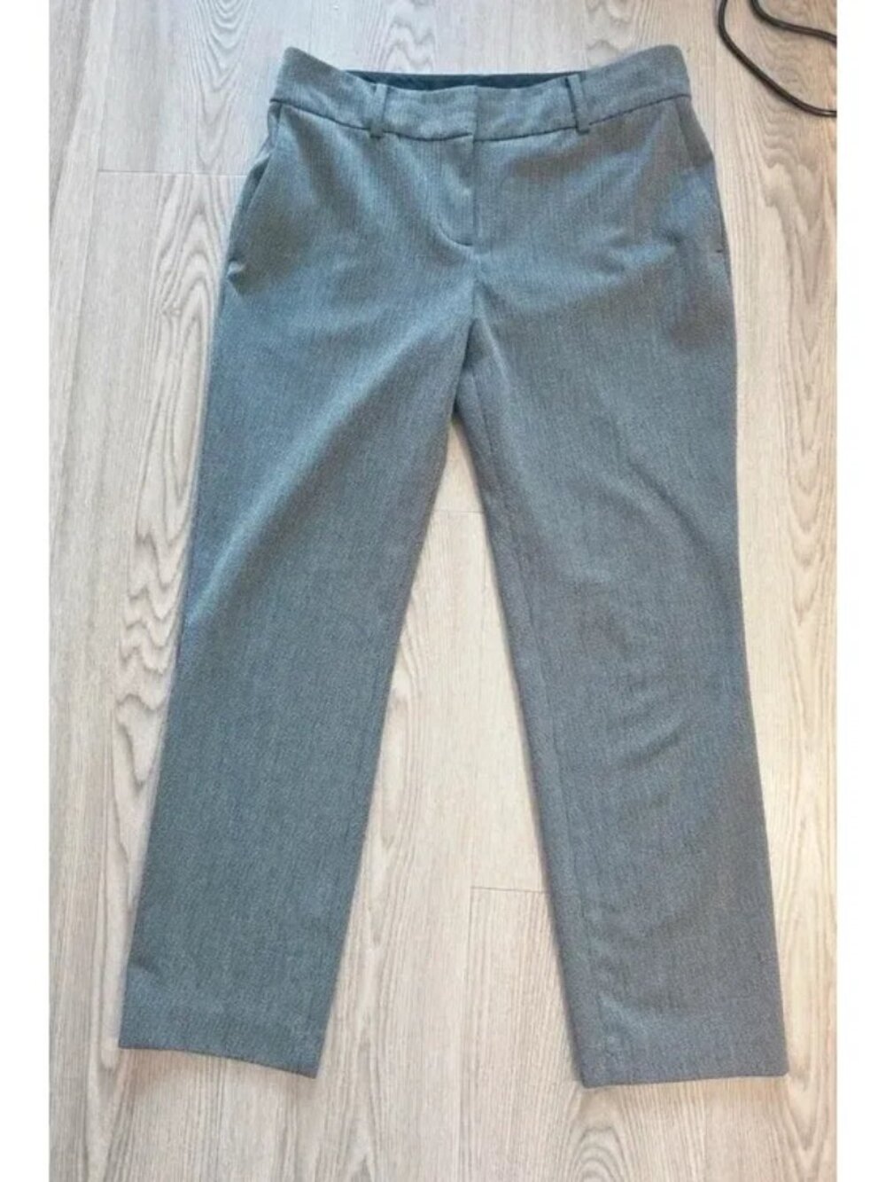 Loft. herringbone wide-leg dress pants